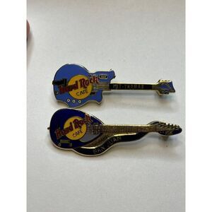Hard Rock Cafe Guitar Pins Brooch St. Thomas & San Juan Collectible Set